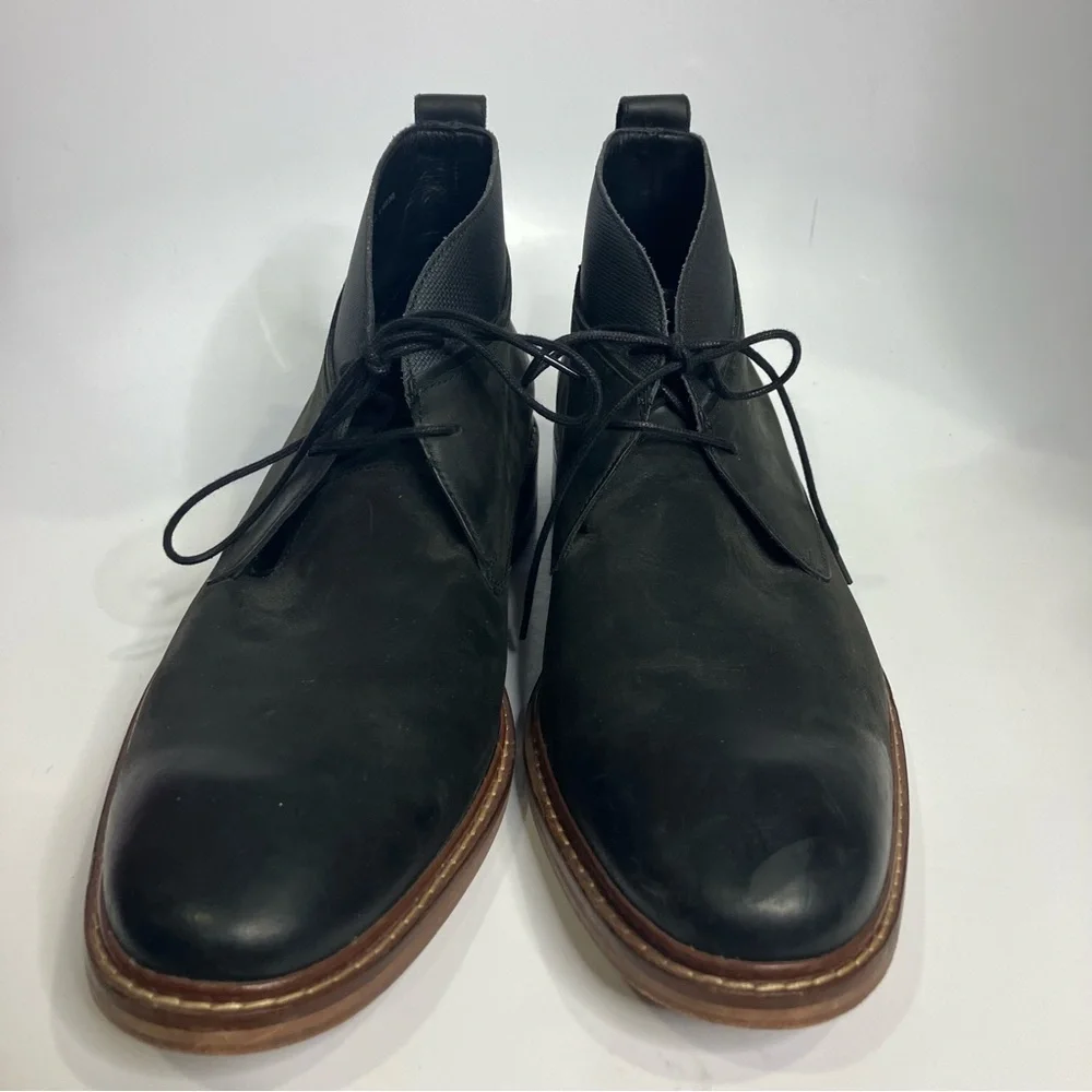 Cole Haan Colton black leather‎ chukka boots men’s size 13 business dress shoes